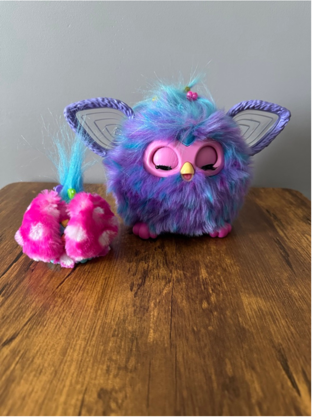 Hasbro Furby Plush Interactive Toy Purple Blue w Mini Furblet 2023
